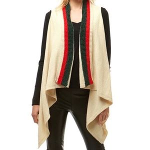 Chenille Waterfall Vest